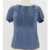 Whistles - Size 8 - Silk - Air Force Blue Blouse