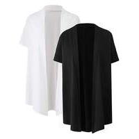 White/Black Pack of 2 Kimono Cover Ups