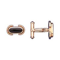 whitby jet and 9ct yellow gold cufflinks dodgem