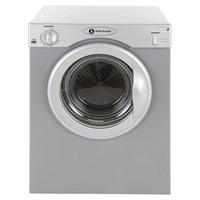 white knight c37as 3kg compact tumble dryer in silver vented