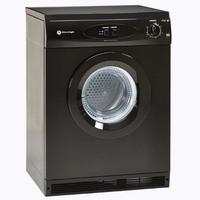 white knight c44a7b 7kg air vented tumble dryer in black reverse actio