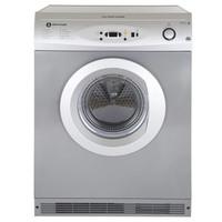 white knight c86a7s 7kg air vented tumble dryer in silver sensor contr