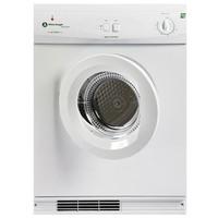 white knight eco43aw 7kg gas tumble dryer in white multifunction