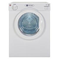 white knight c39aw 3 5kg compact vented tumble dryer in white c rated