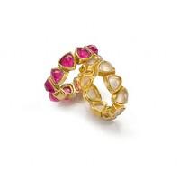 White Quartz All­Around Ring