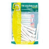 White Wooden Tees (20 Pack)