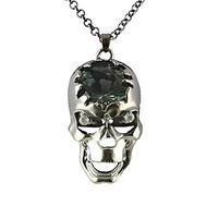 Wholesale Cheap Simple Alloy Long Skull Necklace