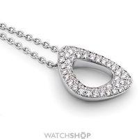 White Gold and Pave-set Diamond Neckpiece 17in/43cm