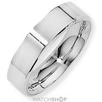 White Gold 5mm Flat-Court Band Size Z