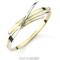 White and Yellow Gold Bangle