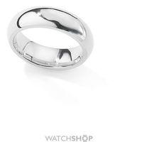 White Gold 6mm Heavyweight Court-Shaped Band Size L