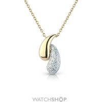 White and Yellow Gold Diamond Neckpiece 17/43cm