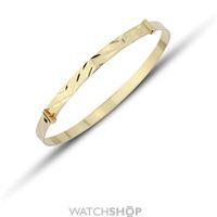 White and Yellow Gold Bangle