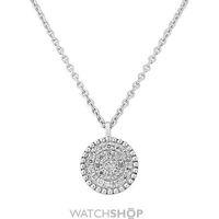 White Gold Diamond Round Collar 17/43cm