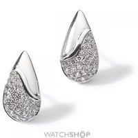 White Gold Diamond Teardrop Earrings