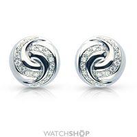 White Gold Pave-set Diamond Earrings