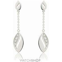 White Gold Diamond-set Drop Earrings