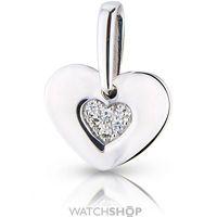 White Gold Diamond Heart-shaped Pendant
