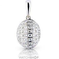 White Gold Diamond Oval Pendant