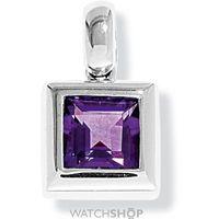 White Gold Amethyst Pendant