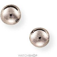 White Gold 5mm Ball Stud Earrings