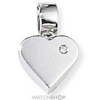 White Gold Diamond Heart Pendant