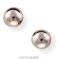 White Gold 5mm Ball Stud Earrings