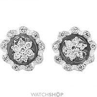 white gold diamond stud earrings