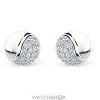 White Gold Pave-set Diamond Earrings