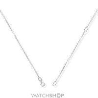 White Gold Convertible Fine Trace Chain 16/40cm to 18/45cm