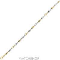 White and Yellow Gold Bracelet 7.25/18.5cm