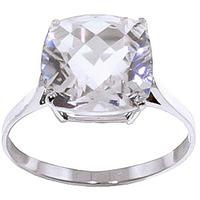 white topaz rococo ring 36ct in 9ct white gold