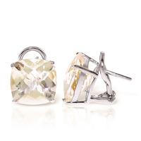 white topaz stud earrings 72ctw in 9ct white gold