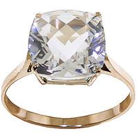 White Topaz Rococo Ring 3.6ct in 9ct Gold