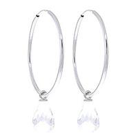 white topaz briolette earrings 45ctw in 9ct white gold