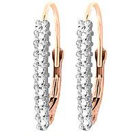 white topaz drop earrings 045ctw in 9ct rose gold