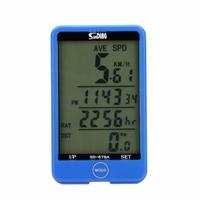 Wired Bike Bicycle Cycling Computer Odometer Speedometer Touch Button LCD Backlight Backlit Water-resistant Multifunction