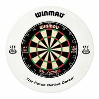 winmau professional dartboard surround with printed winmau logo in whi ...