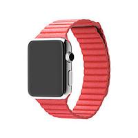 Winding Real Leather Sport Watchband With The Connector for Apple Watch 38mm/42mm (Assorted Colors)