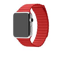Winding Real Leather Watchband Sport Band for Apple Watch 38mm