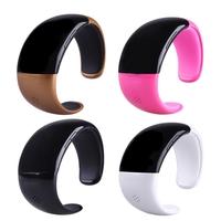 Wireless Bluetooth Bracelet Watch with Microphone Speaker Receive Reject Incoming Call Anti-loss Alarm Multifunctional Fashion White