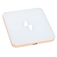 Wireless Charger T400-R Qi Enabled Inductive Charging Pad Station Aluminum Portable Mini Ultrathin Slim Transmitter for All Qi Standard Compatible Dev