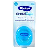 wisdom dental tape mint waxed 50m