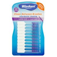 wisdom interdental brushes large purple 20s