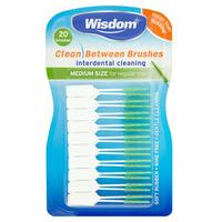 Wisdom Interdental Brushes Medium Green 20\'s