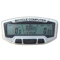 Wireless Waterproof Odometer Speedometer Bicycle Computer Silver