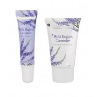 wild english lavender travel hand care set 1 x 30ml hand cream 1 x 15m ...