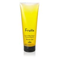 wilko fruits shower gel 250ml lemon and black pepper