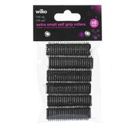 wilko self grip rollers black extra small