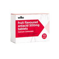 Wilko Antacid Fruit 72pk